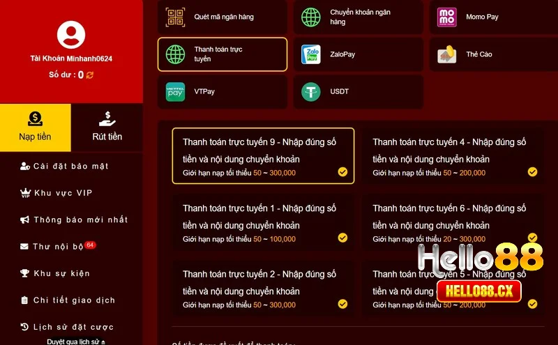Cách chuyển vốn cược tiện lợi