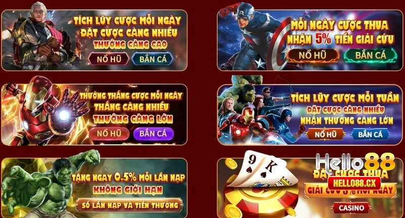 Cập nhật sự kiện tặng quà định kỳ trên hệ thống