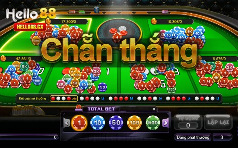 Diễn biến của 1 ván xóc đĩa online Hello88
