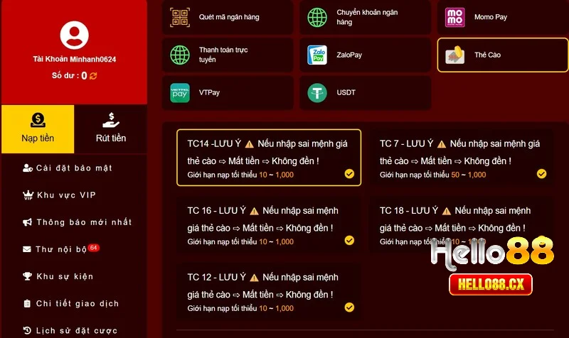 Lỗi giao dịch do mạng internet chập chờn
