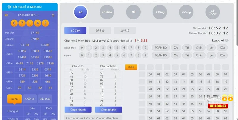 Tham gia thử vận may tại Hello88 với tỷ lệ ăn hấp dẫn