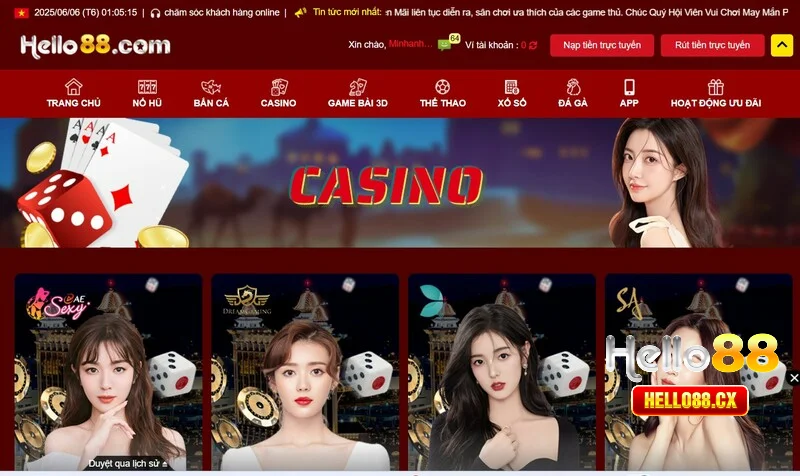 Tìm hiểu về Casino online Hello88