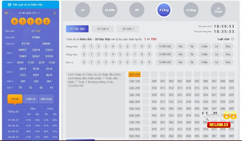 Tìm hiểu về sản phẩm xổ số 3 miền tại Hello88